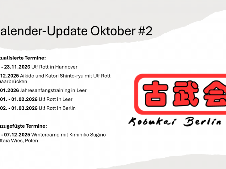 Kalendar-Update Oktober #2