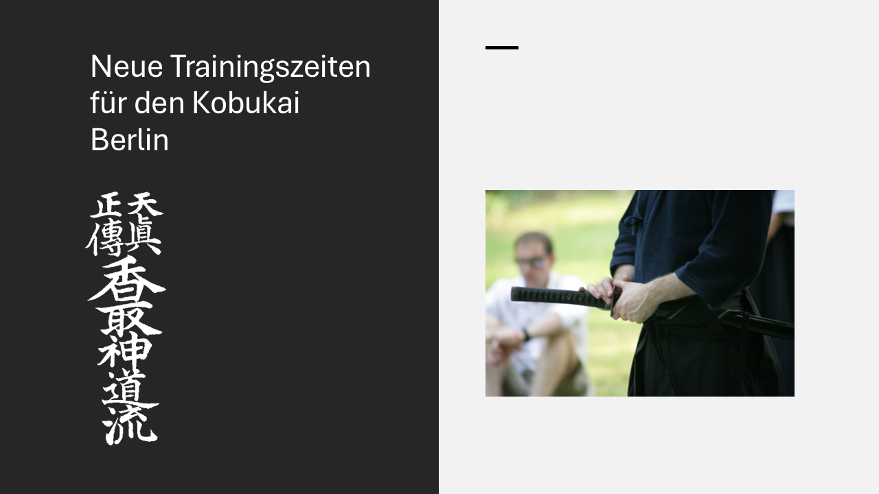 Neue Trainingszeiten